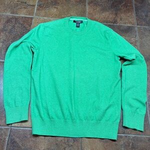 Banana Republic Cashmere Blend Green Crewneck Sweater